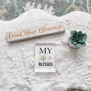 Christian Inspirational Quote Signs- Set of 2